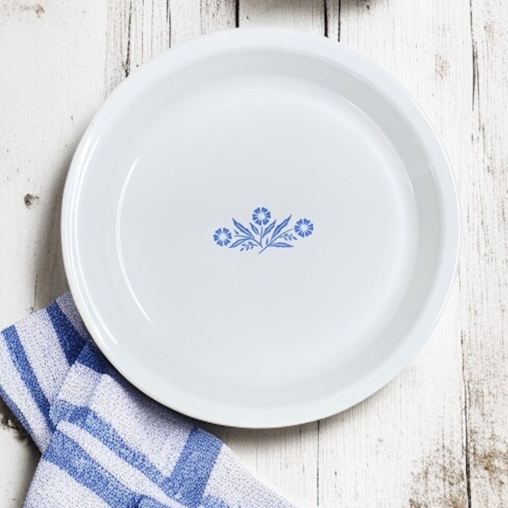 Vintage 70’s Corningware Blue Cornflower Pie Plate P-309-B
